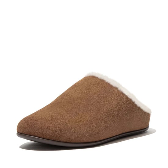 Women's Fit Flop Chrissie Shearling Slippers in Tan - Image 3