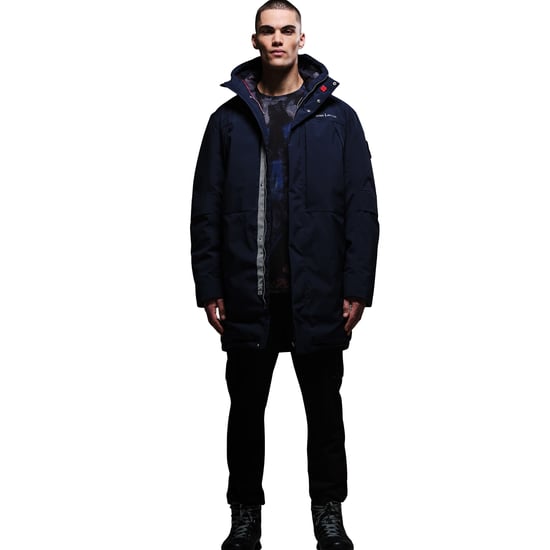 Regatta Mens Christian Lacroix Padded Long Waterproof Jacket (Navy)