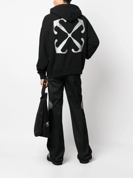 Off-White Lunar Arrow Skate Hoodie in Schwarz