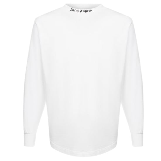 Palm Angels Double Classic Logo Long Sleeve White T-Shirt - Image 1