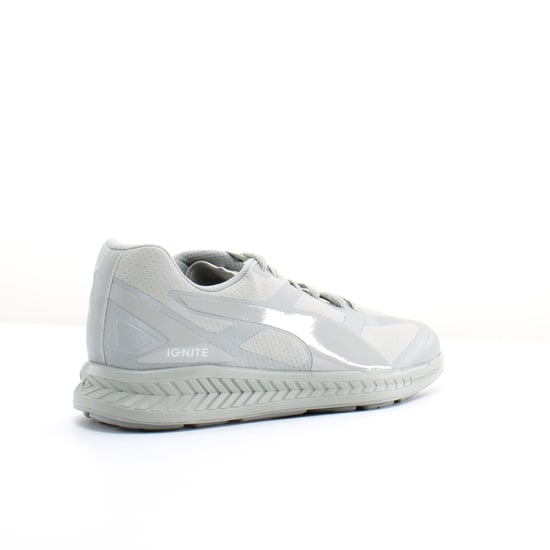 Puma Ignite Matt & Shine Grey Synthetic Mens Lace Up Trainers 359718 03