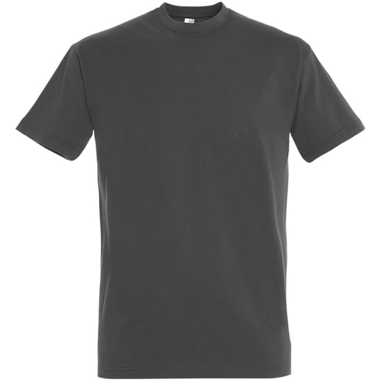 SOLS Mens Imperial Heavyweight Short Sleeve T-Shirt (Dark Grey) - Image 1
