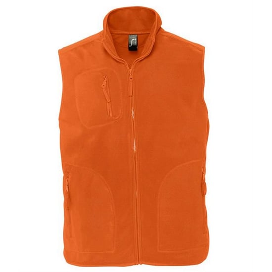 SOLS Volwassen uniseks fleece vest van Noorwegen (Oranje) - Image 1