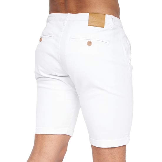Crosshatch Heren Sinwood Chino Shorts (Wit) - Image 3