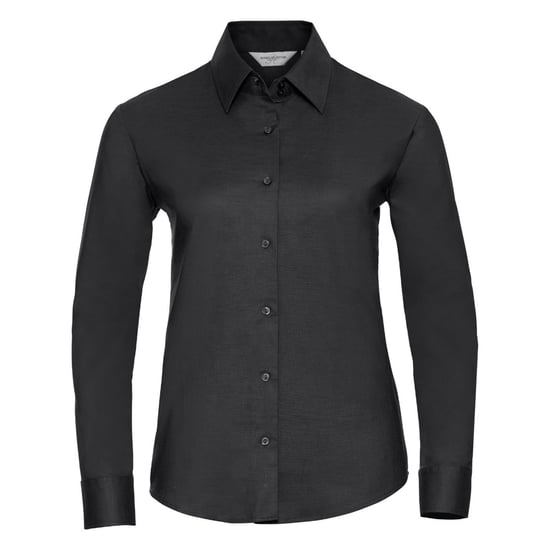 Russell Collectie Dames/Dames Lange Mouw Easy Care Oxford Shirt (Zwart) - Image 1