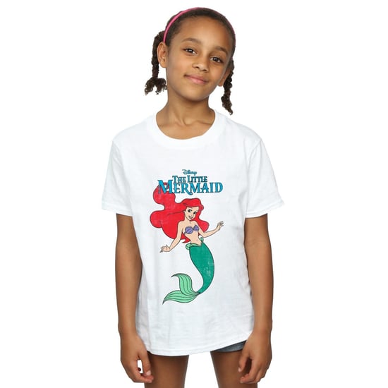Disney Meisjes De Kleine Zeemeermin Lijn Ariël Katoenen T-shirt (Wit) - Image 2