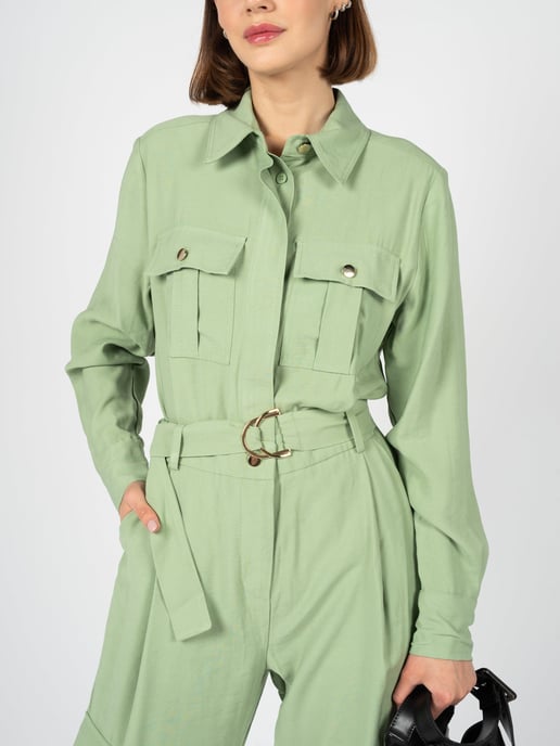 Silvian Heach Jumpsuit Woman's Green - Image 3