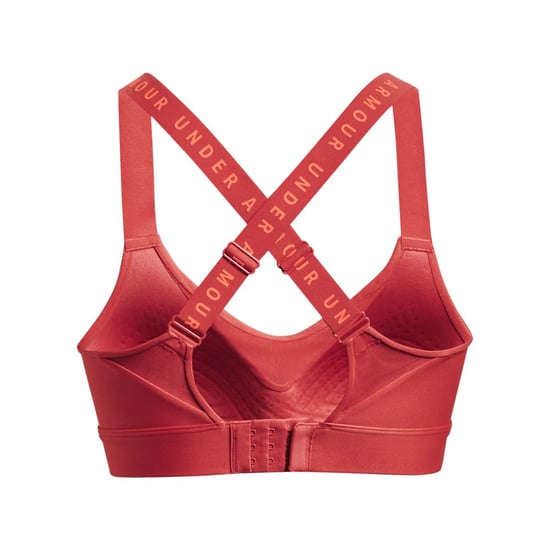 Women's Under Armour UA Infinity High Sports Bra in Red - Image 2