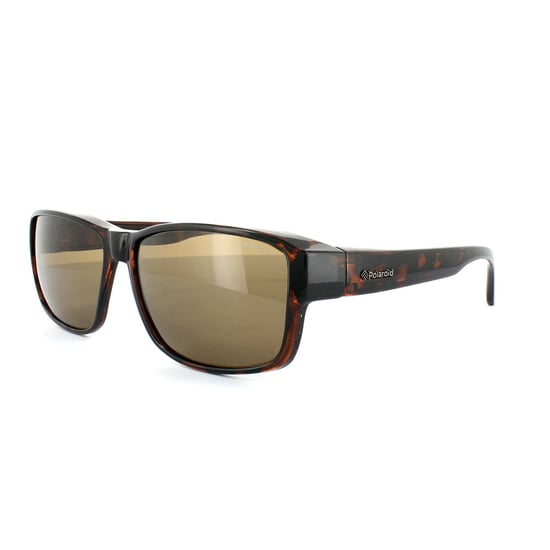 Polaroid Suncovers Rectangle Womens Dark Havana Brown Polarized Sunglasses