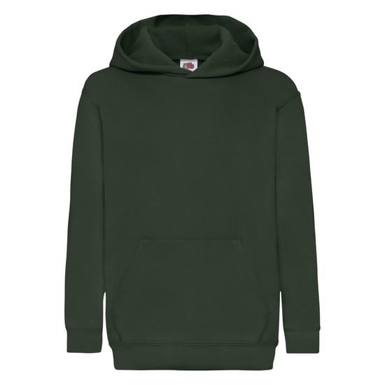 Fruit of the Loom Kinderen/Kinderen Classic Hooded Sweatshirt (Fles groen) - Image 1
