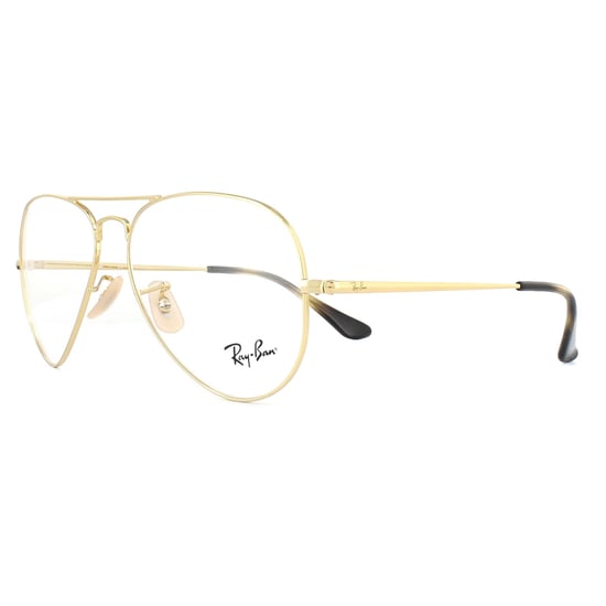 Ray-Ban Aviator Gold Unisex Women Glasses Frames - Image 2