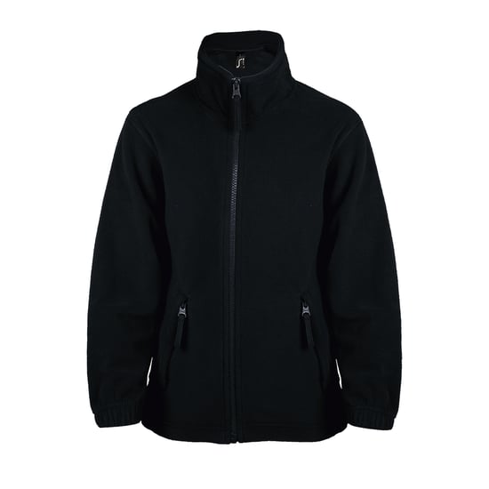 SOLS Childrens/Kids North Zip-Up Fleece Jacket (Black) - Image 1