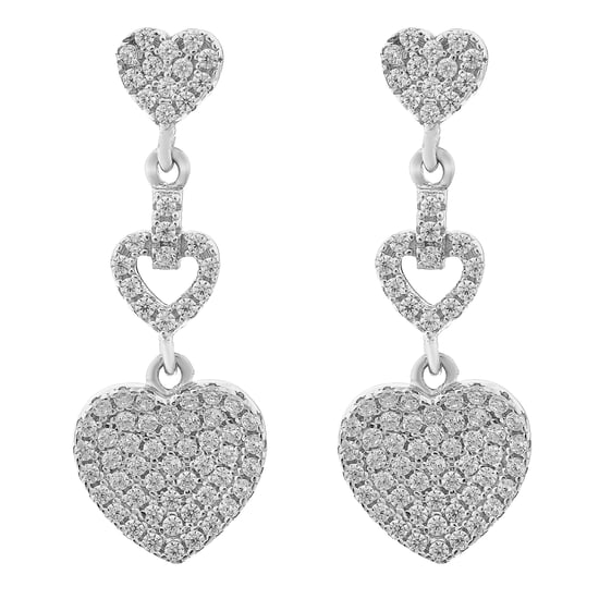 Orphelia 'Mille' Women's 925 Sterling Silver Drop Earrings - Silver ZO-7273 - Image 1