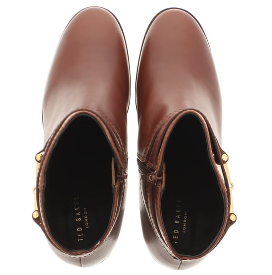 Ted Baker Dameslaarzen Anisea Leer Blokhak Tan - Image 6