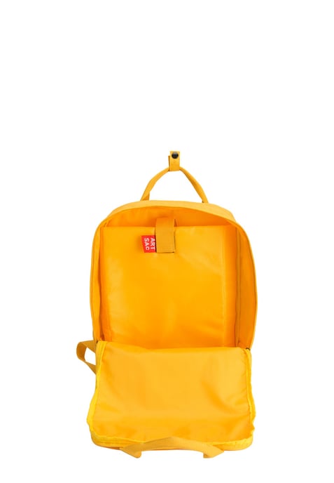 Zip Top Squared Front Pocketed Backpack