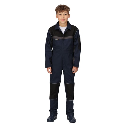 Regatta Childrens/Kids Contrast Snap Fit Jumpsuit (Navy/Black) - Image 3