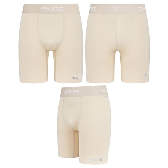 Skins DNAmic Force Mens Beige Neutral Compression Tights Shorts DF00010099002