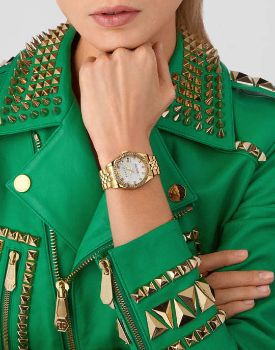 Philipp Plein Date Superlative Women's Gold Watch PWYAA0323 - Image 3