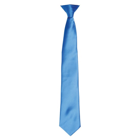 Premier Satijnen stropdas voor volwassenen (Saffierblauw) - Image 1