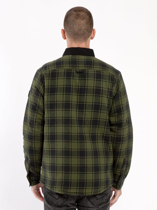 Luke 1977 Ellan Valley Regular Fit Overshirt Green