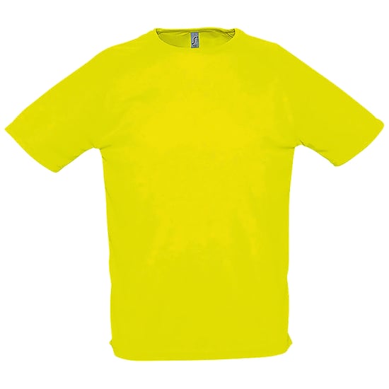SOLS Mens Sporty Short Sleeve Performance T-Shirt (Neon Yellow) - Image 1