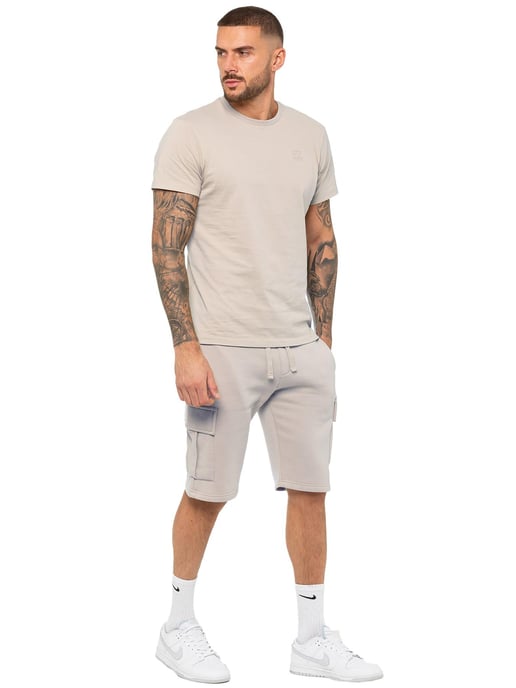Enzo | T-shirt träningsoverall med shorts för herrar - Image 1