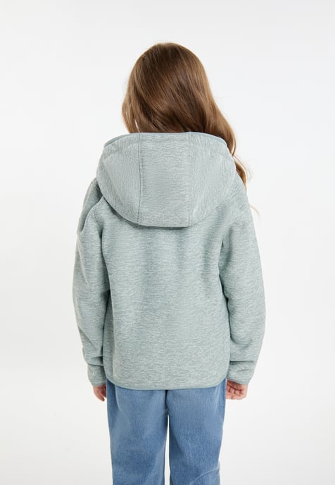 Schmuddelwedda Gebreide fleeceblouse met teddyvoering Meisjes mint melange - Image 4