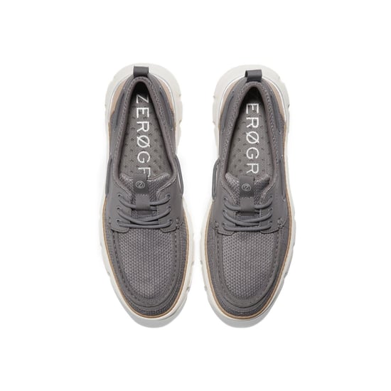 Cole Haan 4.ZeroGrand Regatta Nylon Men's Grey Boat Shoes - Image 6