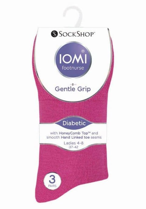 6-pack icke elastiska diabetessockor för damer med handlänkade tåsömmar - Image 2