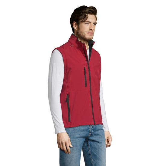 SOLS Heren Rallye Soft Shell Bodywarmer Jacket (Rood) - Image 4