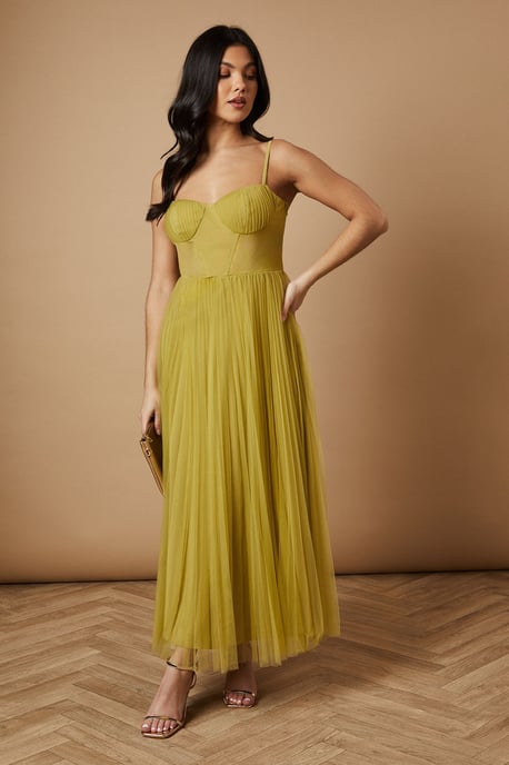 Corset Detail Maxi Dress