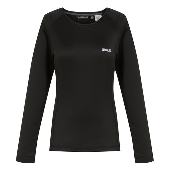 Regatta Womens/Ladies Plain Thermal Base Layer Set (Black)