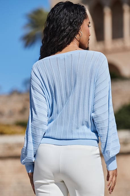 Cornflower Blue Batwing Jumper