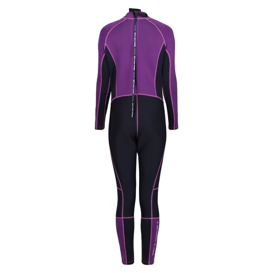 Regatta våtdräkt för damer/kvinnor med 3 mm tjocklek (Navy/Radiant Orchid) - Image 2
