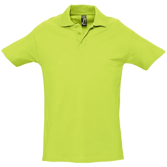 SOLS Heren Lente II Korte Mouw Zwaarlijvig Poloshirt (Appelgroen) - Image 1