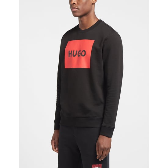 Men's Hugo Boss Cotton-Terry With Logo Sweatshirt in Black