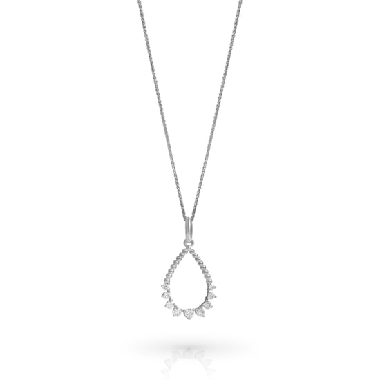 Orphelia 'Petal' Dames 925 Sterling Zilveren Set: Halsketting + Oorbellen - Zilver SET-7564 - Image 2