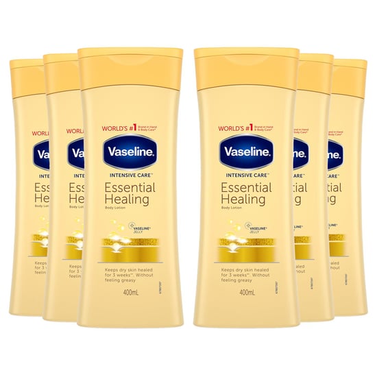 Vaseline Intensive Care Body Lotion Essential Healing 400ml, 6 Pack