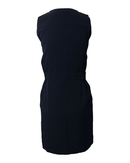 Balenciaga V-ringad klänning i svart triacetat - Image 3