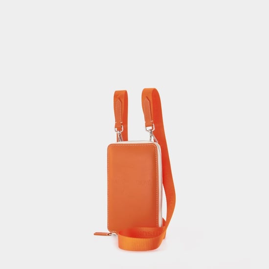 Neck Pouch - Maison Kitsuné - Orange - Leather - Image 6