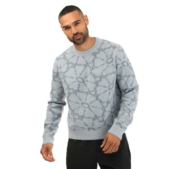 Men's Wood Wood Spencer Crewneck Knitted Sweatshirt in Grey - Image 1