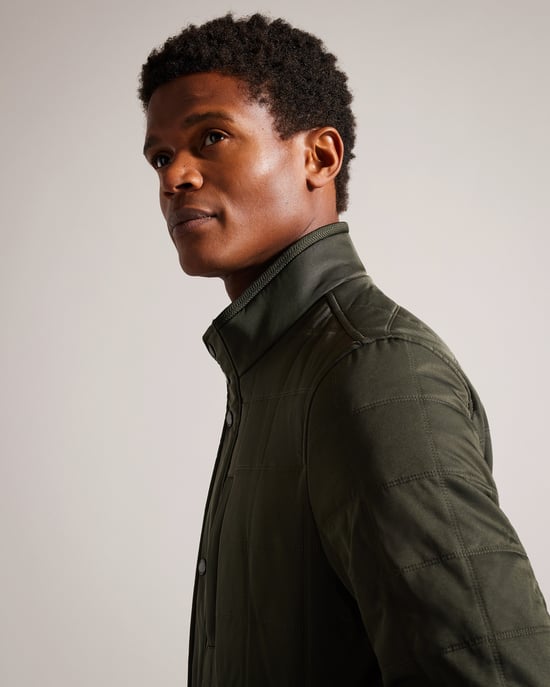 Ted Baker Humber Quilted Jacket, Khaki