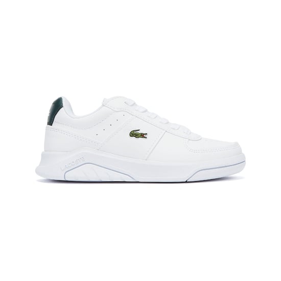 Lacoste Game Advance 0722 1 Junior White / Dark Green Trainers - Image 5