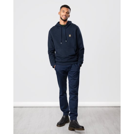 Belstaff Mens Pullover Logo Patch Hoodie - Image 4
