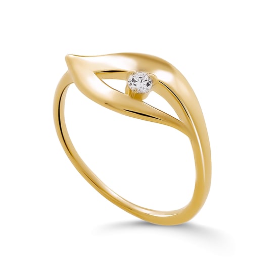 Orphelia 'Milan' Women's 925 Sterling Silver Ring - Gold ZR-7519/G - Image 1