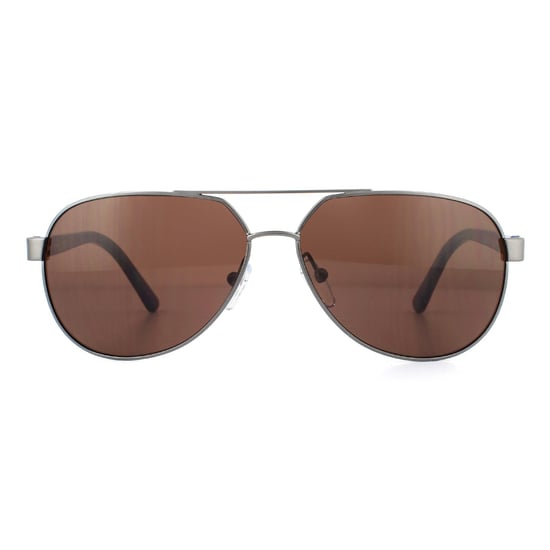 Calvin Klein Sunglasses CK19300S 009 Satin Gunmetal Oxblood Brown
