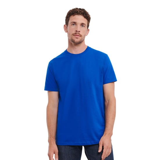 Russell Heren Klassiek Gekamd Katoen Zwaargewicht T-shirt (Helder Koningsblauw) - Image 2