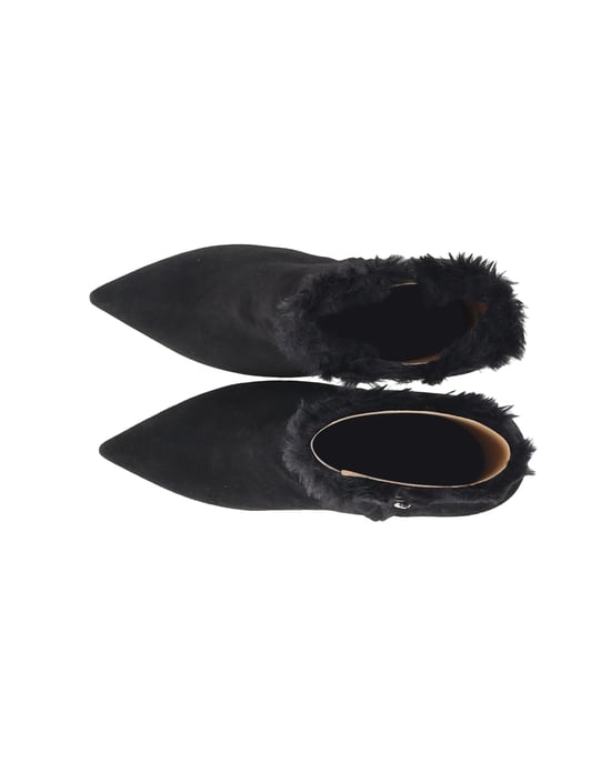 Gianvito Rossi Fur Lined Ankle Boots in Black Suede - Image 5