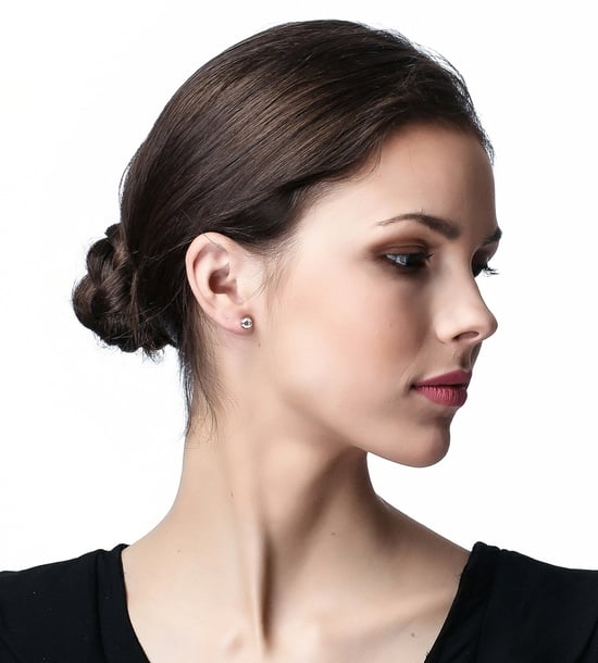 Orphelia Dames 925 Sterling Zilveren Oorknopjes - Roze ZO-6079/1 - Image 4
