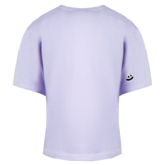 Puma x Mr Doodle Short Sleeve Crew Neck Lilac Womens Cropped T-Shirt 598654 88